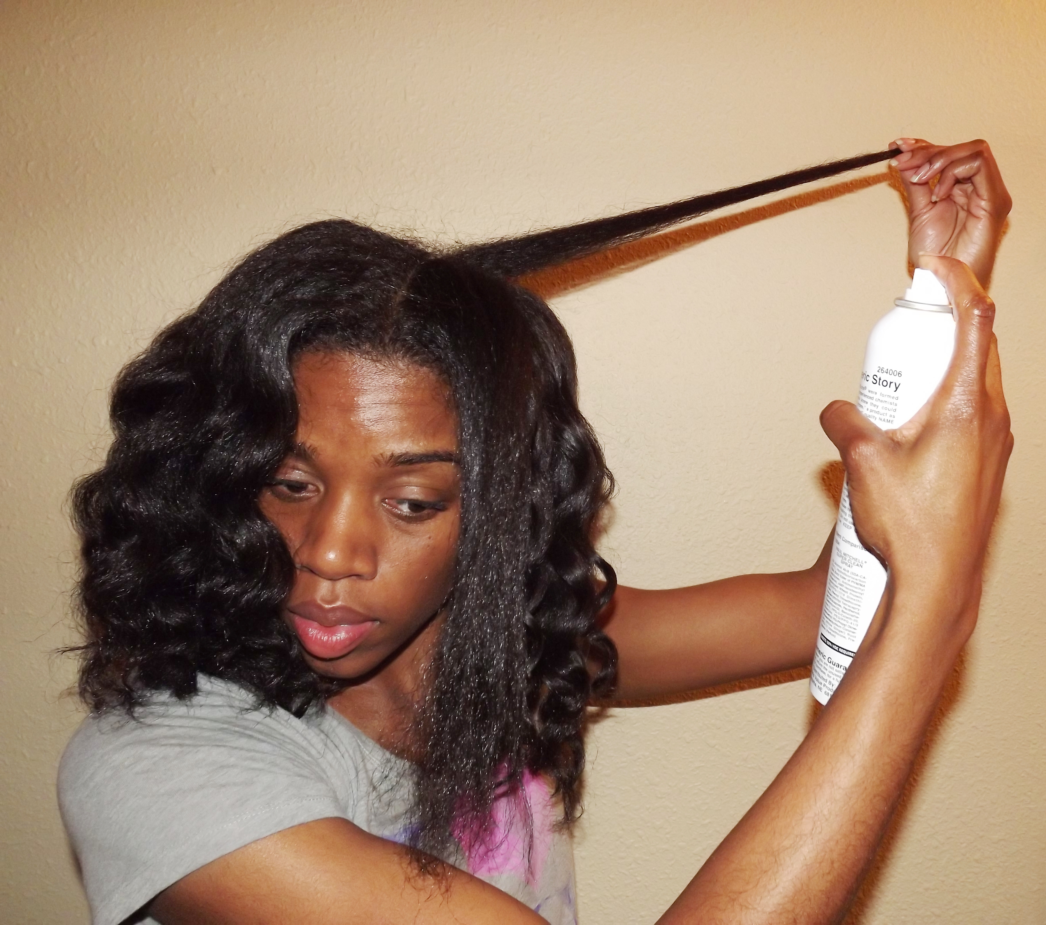 How do you curl hair with a wand?